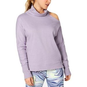 NWT Calvin Klein performance mockneck shoulder top